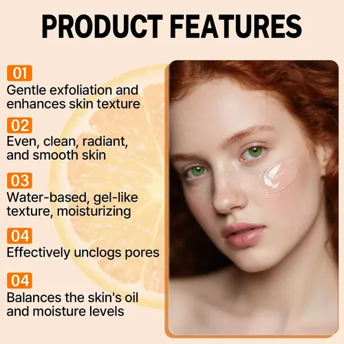Gel Exfoliante Miehoous Orange Para Rostro Y Cuerpo 100g X2