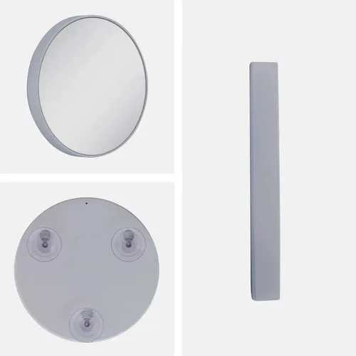 Espejo Succión 20x Aumento Gris Compacto Gris