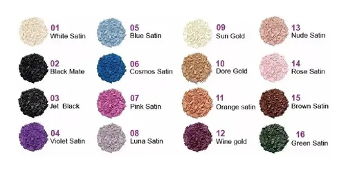 Sombra Compacta IDI Make Up Cosmos Satin HD Hipoalergénica Satinado