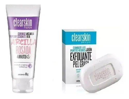 Mascarilla Facial Arcilla Rosada Clearskin Jabon Exfoliante