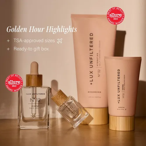 + Set De Autobronceador Lux Mini Golden Hour Sin Filtrar