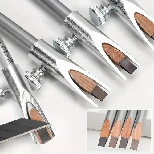 4pcs Eyebrow Pencil Sharpener, Sharpening Tip, Tool Plata-4pcs