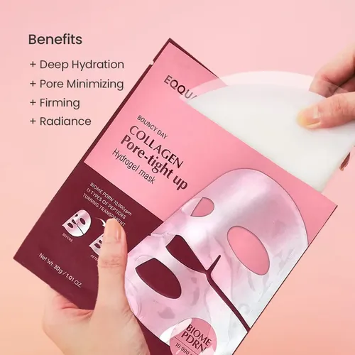 Máscara Facial Hidrogel Equalberry Colágeno 4 Unidades Todo Tipo De Piel