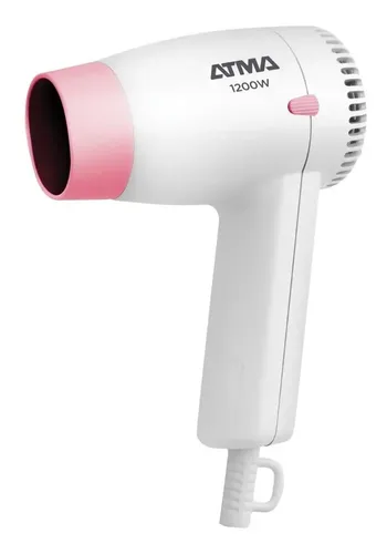 Secador De Pelo Atma Sp8904np 1200w 2 Velocidades Color Blanco/Rosa