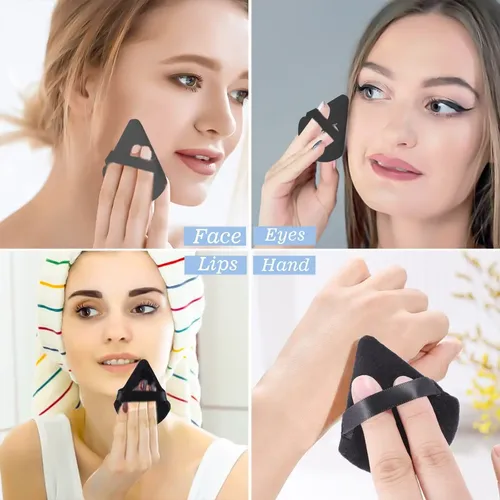 Esponja De Maquillaje Powder Puff Face Con Forma De Triángul