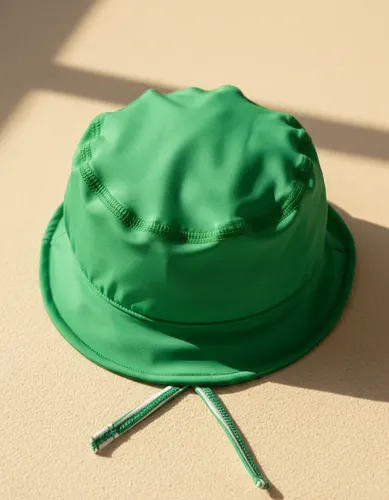 Gorro Infantil Tela Malla Bebe Niño Piluso Con Protección Uv Color Verde Talle 4