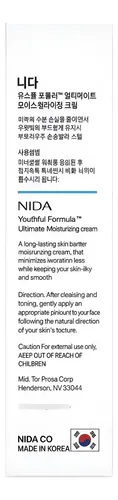 Nida Crema Coreana Piel Porcelana, Hialurónico, Colageno