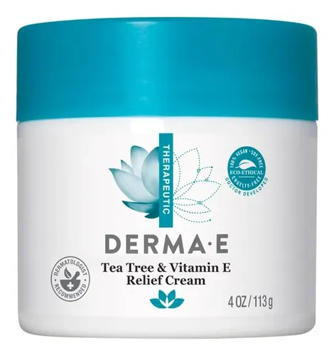 Crema Derma E Con Vitamina E De Árbol De Té, 4 Onzas