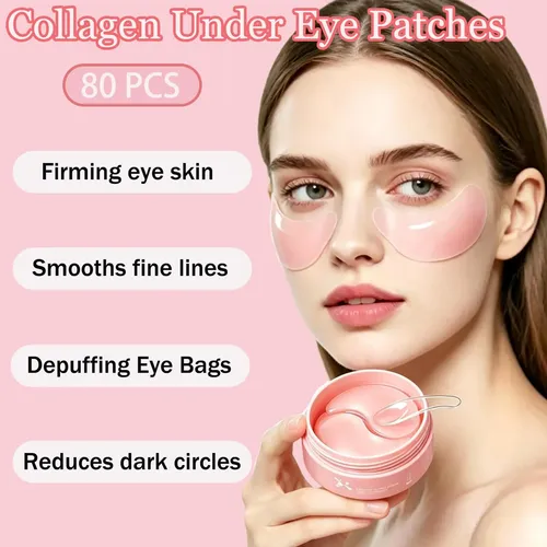 80 Parches Para Los Ojos Con Colágeno Debajo De Los Ojos, Ma