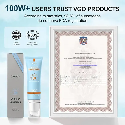 Protector Solar Mineral Facial Spf 50 Vgo Beauty