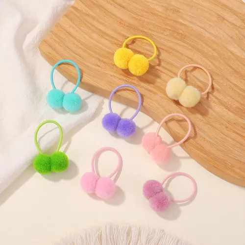 Hair Accessories Choicbaby 40pcs Pom Ball Elastic Hair Ties