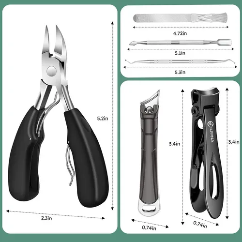 Cortauñas Clppna Set Profesional Para Uñas Gruesas Y