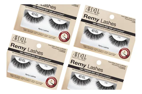 Pestañas Postizas Ardell Remy 775, Cabello Humano, 4 Pares