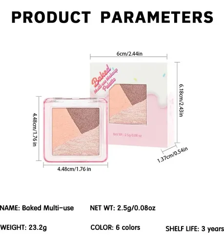 Paleta De Sombras Satinadas Vegana 1#