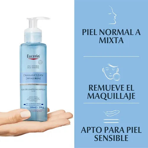 Eucerin Dermatoclean Hyaluron Gel Limpieza Facial 200ml