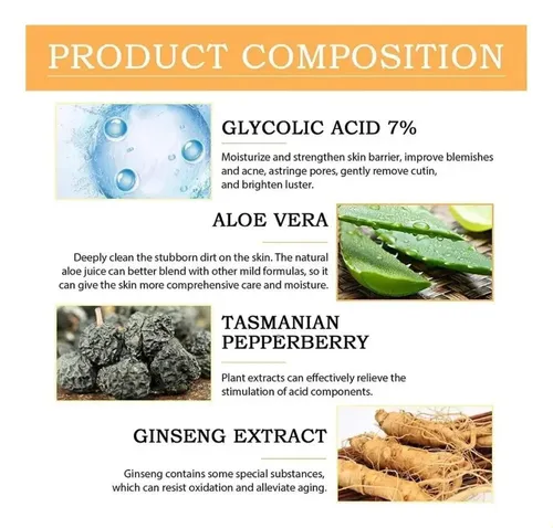 B Tónico De Ácido Glicólico Al 7%,glycolic Acid 7% Toner `/