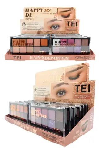 Paleta 10 Sombras Ojos Mixtas Happy Departure By Tei Make Up Color Modelo 1