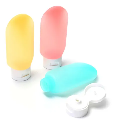 Botellitas Viaje X3 Potes Shampoo Crema Ducha Set