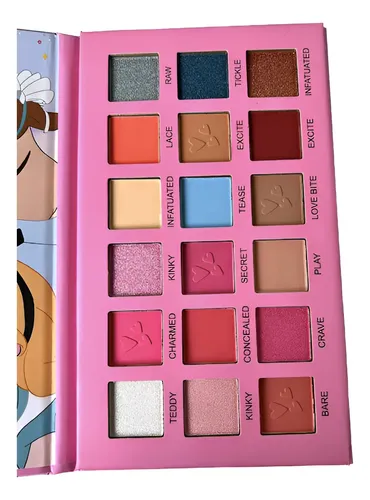 Paleta Infantil Disney Con Espejo Sombras Ojos Brillo