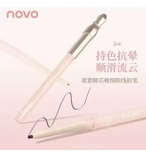 Delineador De Ojos Ultra Fino Novo Retráctil Waterproof