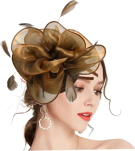 Sombreros Tocados Para Mujer Cintas De Malla Y Plumas En Un