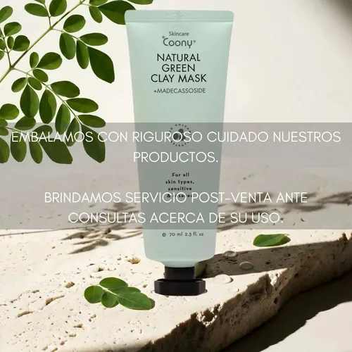 Mascara Arcilla Verde Coreana Natural Clay Rosacea Coony 70m
