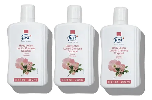 Loción Cremosa De Almendras 250ml Just Y 3 Pote