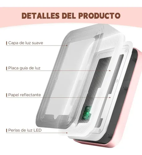 Espejo De Maquillaje Led Ruiyue Con 3 Niveles, Recargable Po