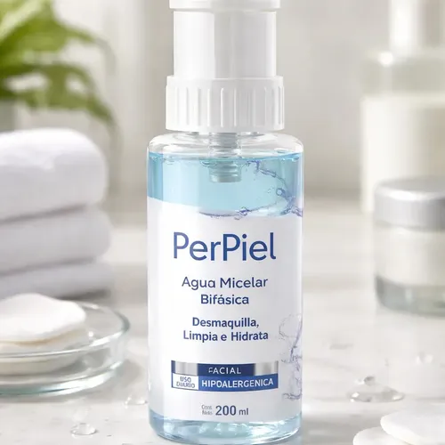 Perpiel Agua Micelar Bifásica Sin Fragancia X 200 Ml