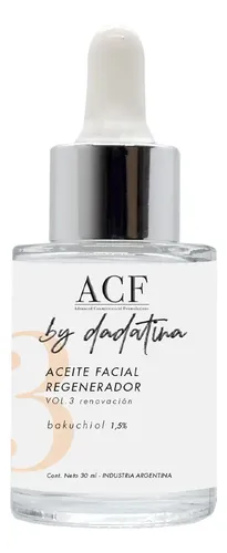 Aceite Acf By Dadatina Vol 3: Renovación Día/noche Para Todo Tipo De Piel De 30ml