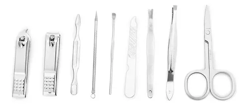 Cortaúñas Ear Pick De Acero Inoxidable, 9 Unidades &ae