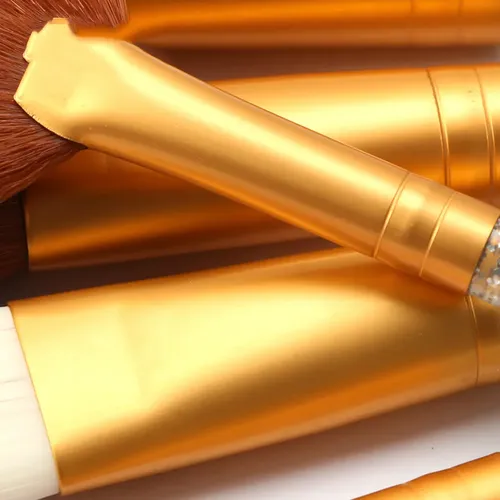 Set Cosmético Corrector De Colorete En Polvo Plata Dorada