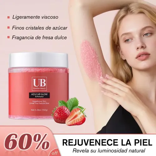 Exfoliante Corporal E Hidratante De Fresa, Versión Mejorada