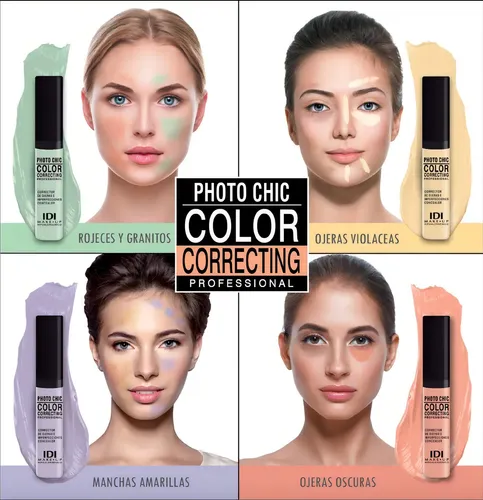 Idi Make Up Corrector De Ojeras Photo Chic Color Tono 01 GREEN