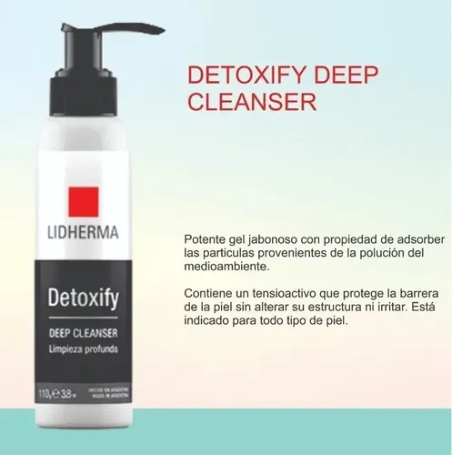 Detoxify Deep Cleanser Gel Jabonoso De Limpieza Lidherma