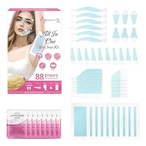Ceras Para Cejas Beauty7 – 88 Piezas Cera Corporal Y Facial