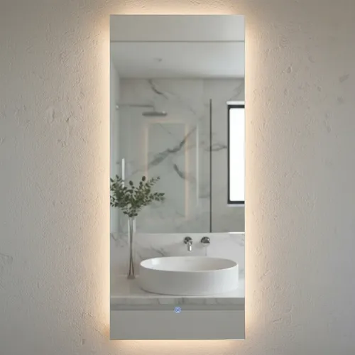 Espejo Rectangular Touch Led 100 X 50 Cm