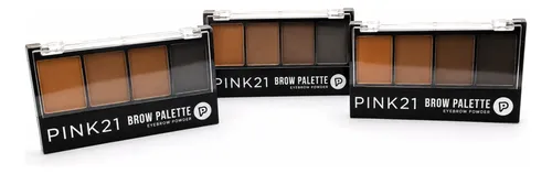 Set X 24 Paletas Sombras De Cejas Eye Brow Pink 21 Aplicador