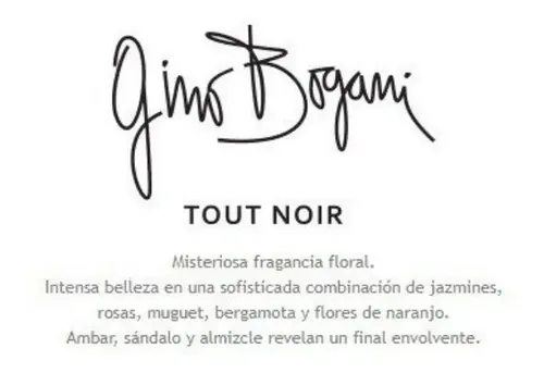 Perfume Gino Bogani Tout Noir Edp X 60 Ml