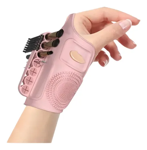 Accesorio De Maquillaje Profesional Porta Brochas Makeup Rosa