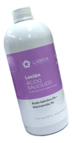 Locion Acido Salicillico 2% Niacinamida 3% 250ml Libra Local