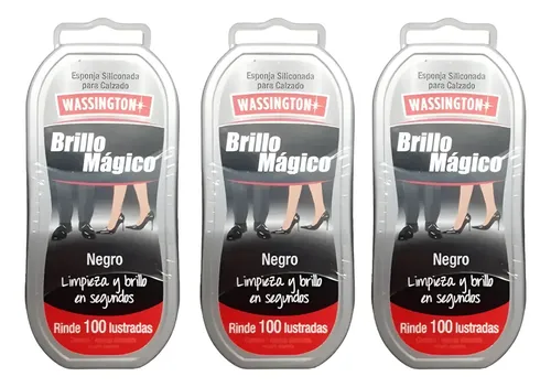 Brillo Esponja Siliconada P/cueros Wassington X 3 Unidades