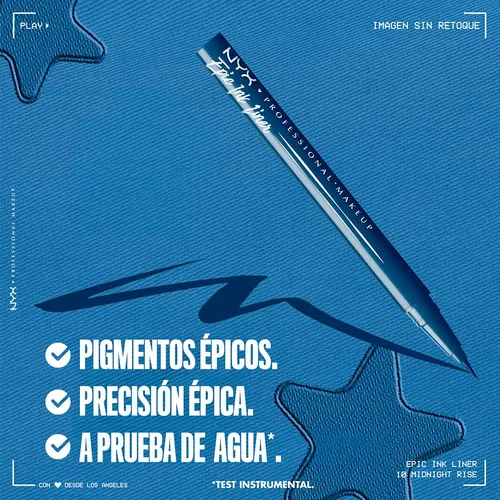 Delineador De Ojos En Fibra Nyx Professional Makeup Epic …
