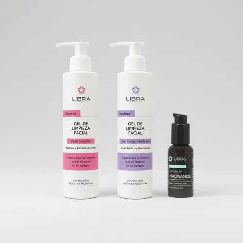 Pack Gel Sebo Control + Sensible + Booster Niacinamida