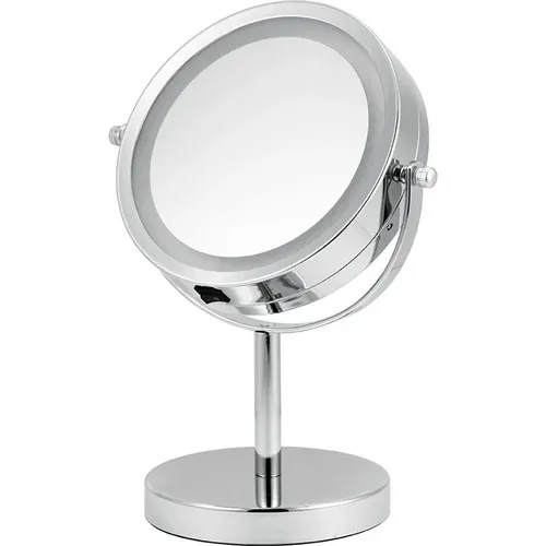 Espejo Cromado Iluminado Por 36 Leds – Aumento X5 – 20.32cm