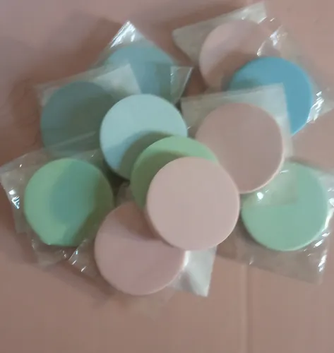 Pack X 10: Esponjas Redondas Para Maquillaje Surtidas!!!