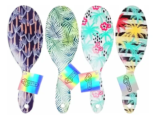 Cepillos De Pelo Diseño Tropical Jessamy Exhibidor X12u C50