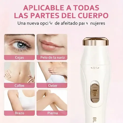 Depiladora Eléctrica 3 En 1 Rostro Y Cuerpo Blanco