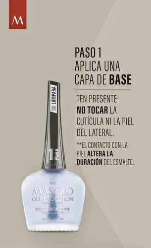 Masglo Esmalte Gel Evolution Todos Los Colores Secado Rapido