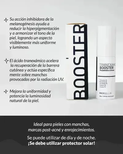 Biobellus Tranexamic Booster Manchas 30ml Todo Tipo De Piel Día/noche